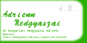 adrienn medgyaszai business card